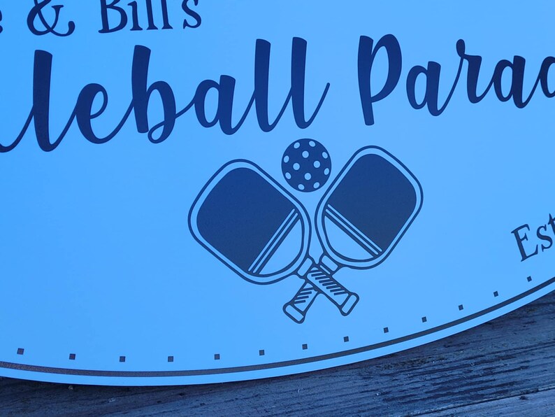 Pickleball Cursive Custom Pickleball Sign, Personalized Garden Sign for Home Court ...