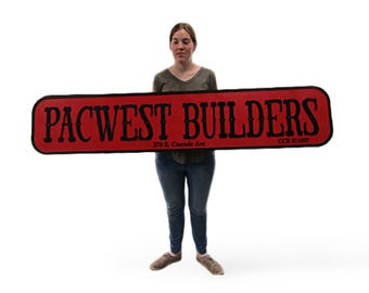 Large 3D Raised Business Sign • Custom Company Name & License Board • Professional Layered Wood or PVC Shop Display