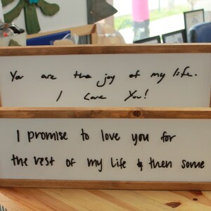 Hand Written Sign Custom Handwritten Message Personalize With Your Own ...