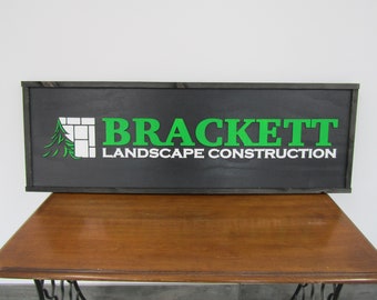 Large Custom Business Sign Your Actual Logo Paint Match Construction Commerical Signage Landscaping 3D Laser Cut Handmade Made To Order