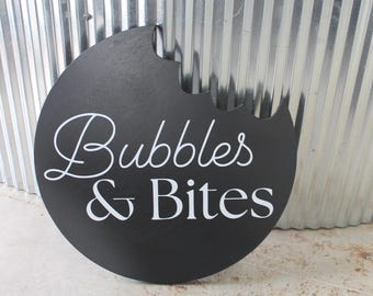 Custom Business Logo Sign: Round 3D Plywood Signage