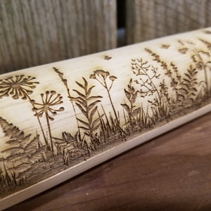 Wooden Rolling Pin with Clear Texture - Leaves, Snowflake, Water Ripple  Pattern - Food Grade - Slab Roller - Printing Handmade Pottery Clay Stamp 
