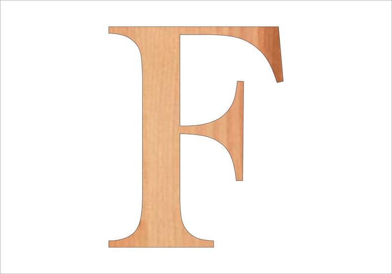 Wood Letter Block Letter Block Capital Letter Cut Letter | Etsy