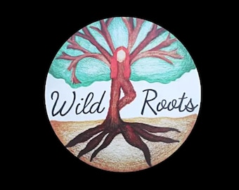 Weatherproof Printed Outdoor Sign • Wild Roots Nature Art • Durable Garden Decor • Waterproof Yard Print