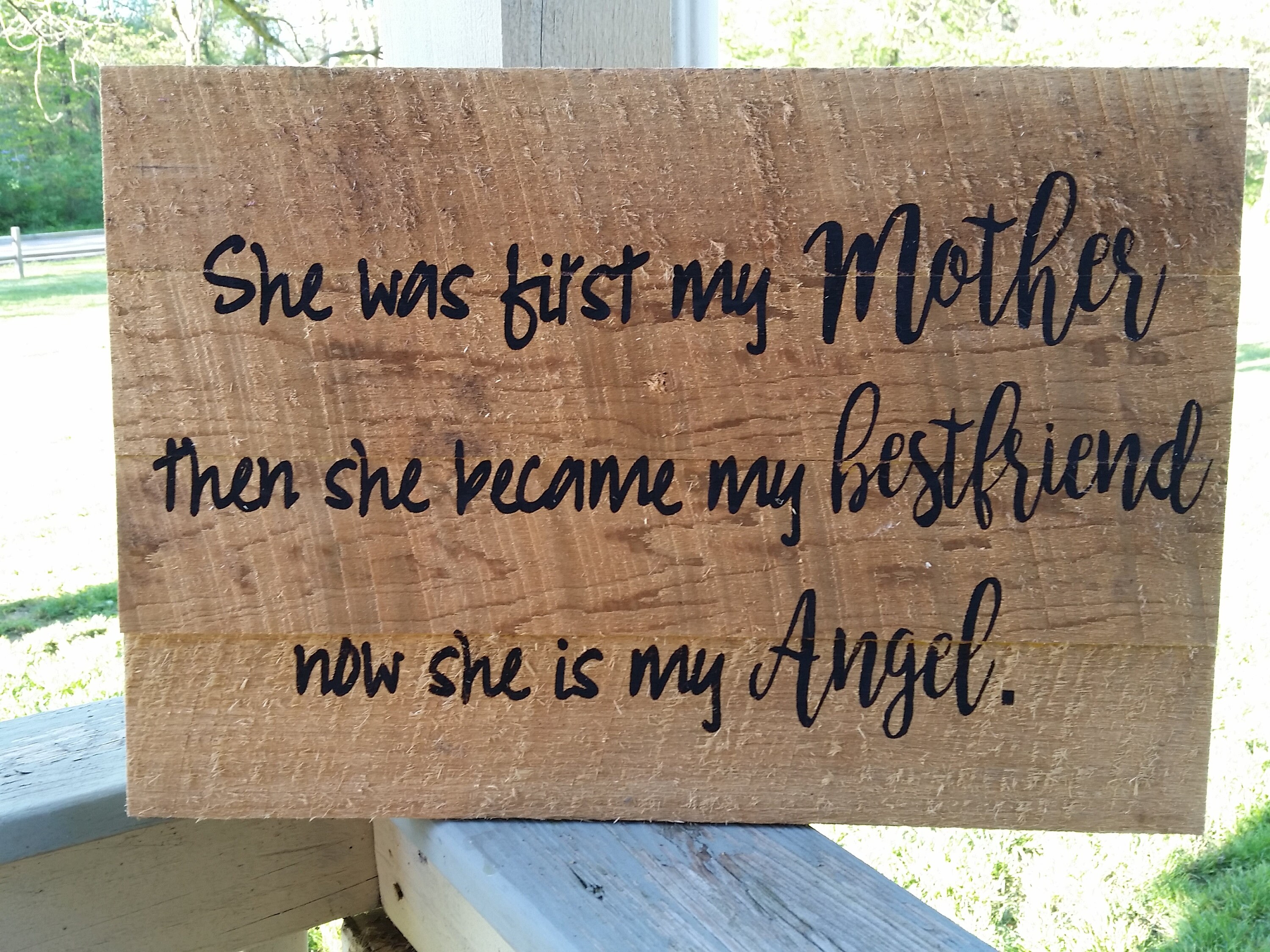 My Mother In Memory Mom Sign Memorandum my Angel | Etsy