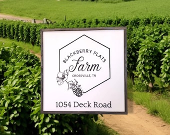 Homestead Farm Sign • Rustic Country Family Name Sign • Personalized Barn Décor • Custom Farmhouse Outdoor Sign