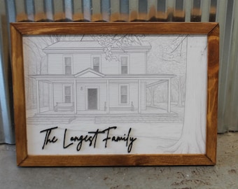 Housewarming Gift Sign for New Homeowners Wedding Family House Home Realtor Welcome Home