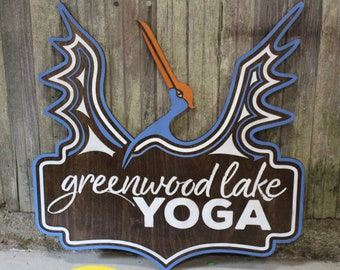 Custom wood sign cut to fit your  business logo great for indoor commercial use may be used outdoors as well raised lettering