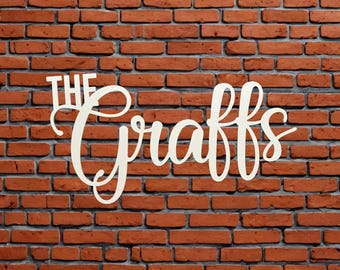 Large Custom Family Name Natural Wood Sign - Personalized Custom Cut Script Letters – Sign for Home, Wedding, or Business Display