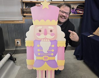 Wood Nutcracker Yard Art Holiday Decor sign