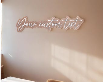 Custom Wood Sign: Personalized 3D Raised Letter Sign