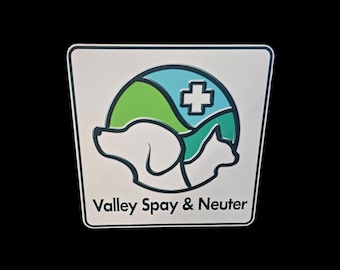Custom Printed Veterinary Clinic Sign – Weatherproof PVC Logo Print for Animal Care or Pet Service Business Display