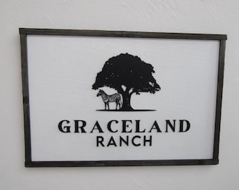 Custom Farm or Ranch Sign – Rustic Wood Raised Text Family Name Sign – Personalized Barn, Homestead & Country Decor