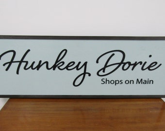 Large Custom Business Sign Commerical Signage We Use Your Actual Graphic Business Logo Wood Laser Cut Out 3D Extra Large Hunkey Dorie