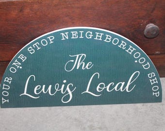 Custom Printed half circle Weatherproof Sign pvc plastic textured Personalized Ready for your Storefront Store mounted half moon Shop