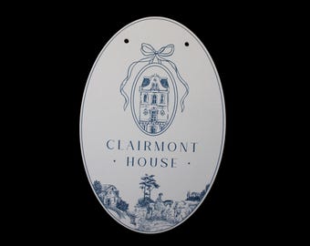 Personalize Estate Waterproof Sign Textured Custom Cut Signage Outdoor Ready for your Business Logo