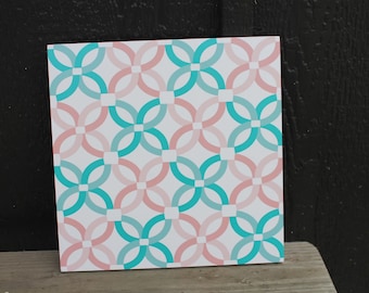 Geometric Pinwheel Barn Quilt: Modern Farmhouse Decor, Weatherproof PVC Sign