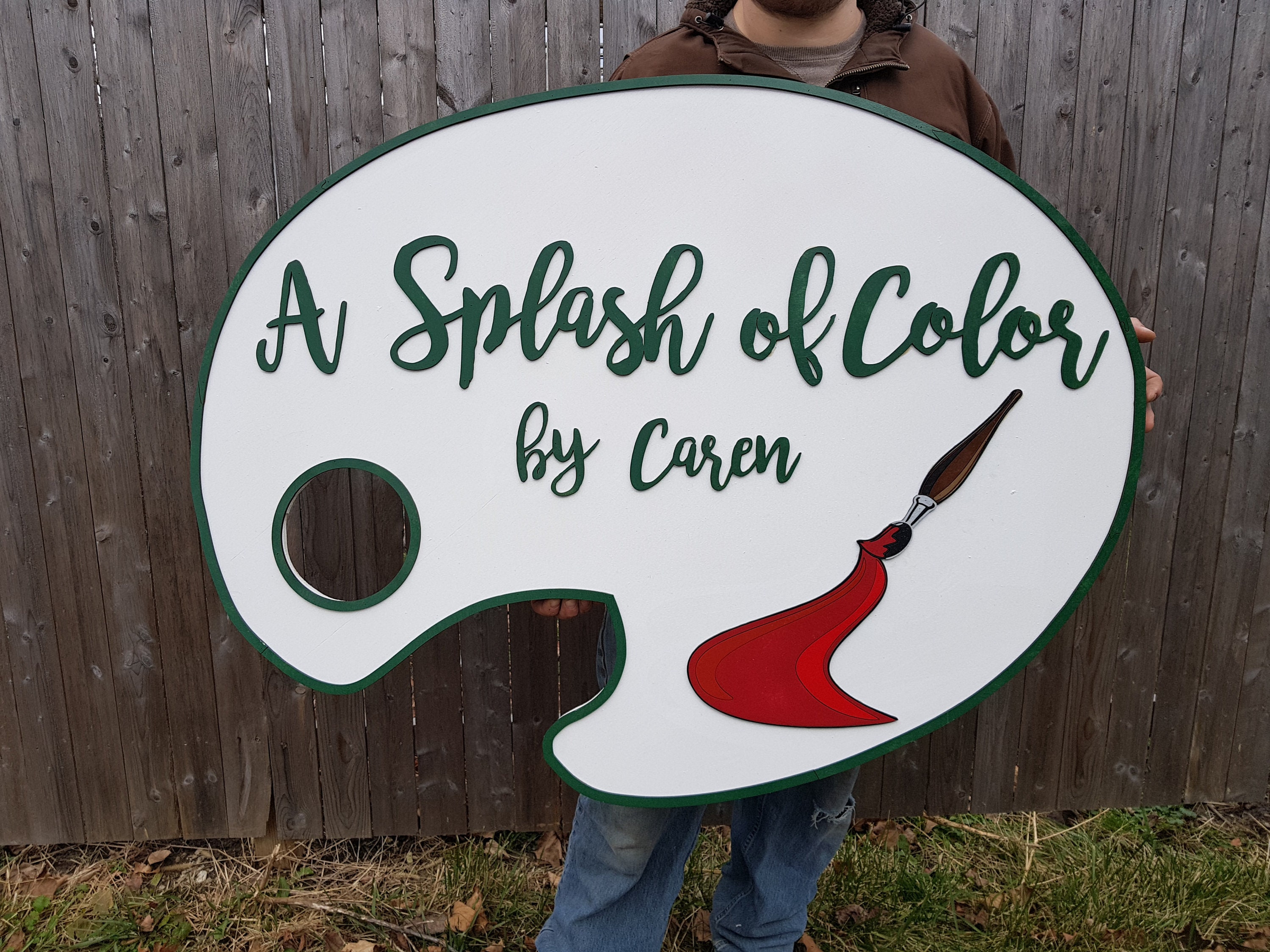 Artist Pallet Painter Artist Business Sign Art Artisan Etsy