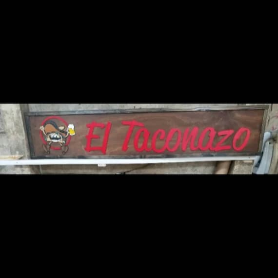 Restaurant Wood Sign Large Custom Business Sign,  Taco, Restaurant, Over-sized Rustic Business Logo, Wood, Laser Cut Out, 3D, Extra Large