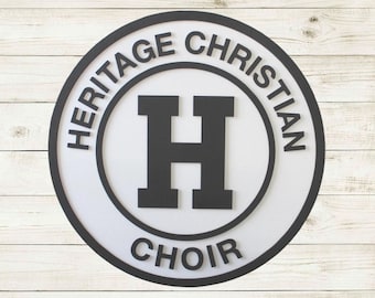 Custom School Sign - 3D Laser‑Cut Text and Graphics – Personalized Rustic Branding for Schools, Shops & Small Businesses