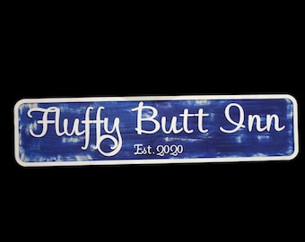 Custom Rustic Inn Sign – Oversized Distressed Wood Plaque with Raised Text