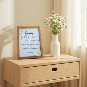 Inspirational Quote Wood Sign: 3D Raised Text, Framed Farmhouse Decor Encouraging Gift