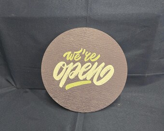 Weatherproof PVC Printed Sign: Open and Closed for business