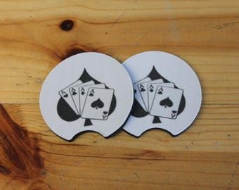 Custom School Fundraiser Car Coaster Cup Insert Personalize Your Logo Local School Logo Wholesale Sport Printed Bulk Mascot Theme