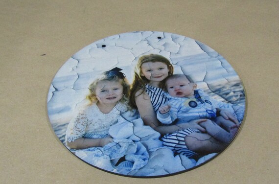 Texture Photo Printed On Wood Round Circle Custom Your Photo Large Rustic Personalized Gift Idea Wood Print Wood Photo Home Decor Family