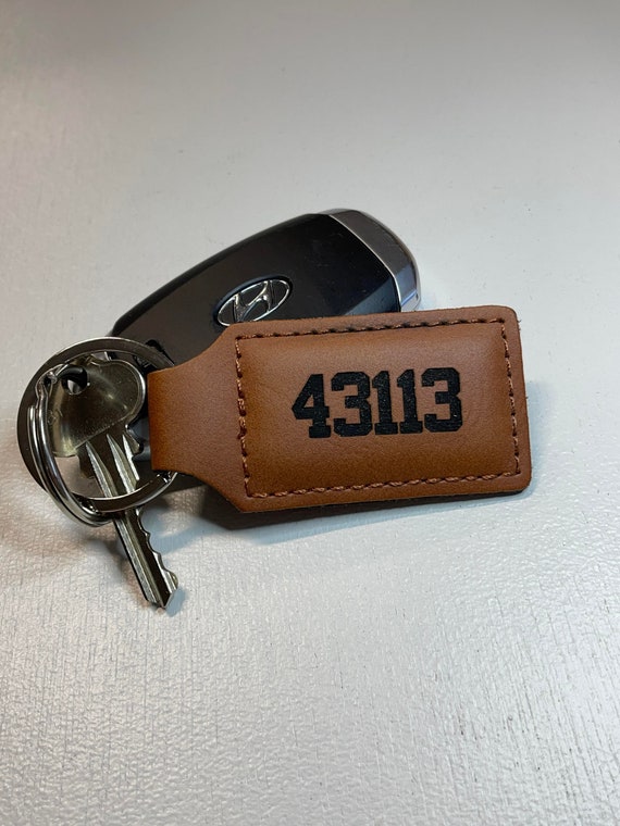 Custom Keychain Personalized  Engraved Customizable Zip Code Youth Group Your Saying Key Chain Gift Party Gift Staff Gift Logo Business