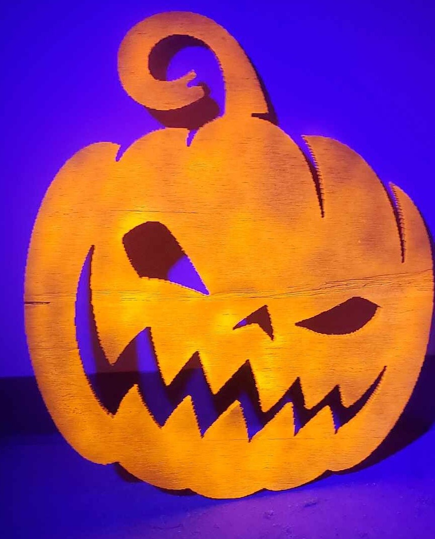 Halloween Battery Operated Lantern, Haunted House Decoration, Pumpkin Field  Layout Paper Lantern