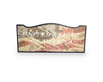 Printed USA 250th Anniversary Sign • Semiquincentennial Decor • Patriotic Wall Art • 1776–2026 Commemorative Print