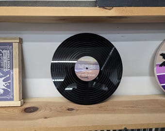Personalized Wedding Keepsake Acrylic Vinyl Record Inspired Display Piece with custom image printed