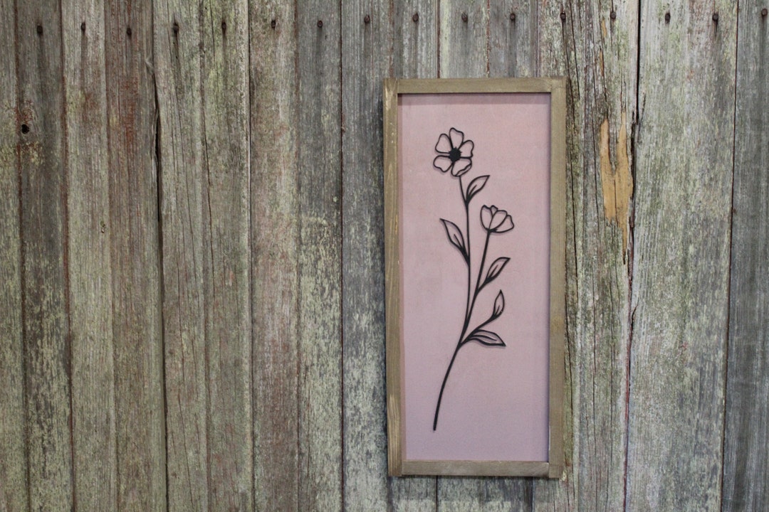 Home Sweet Home Sign/rustic Wood Sign/wood Wall Decor/daisy Decor