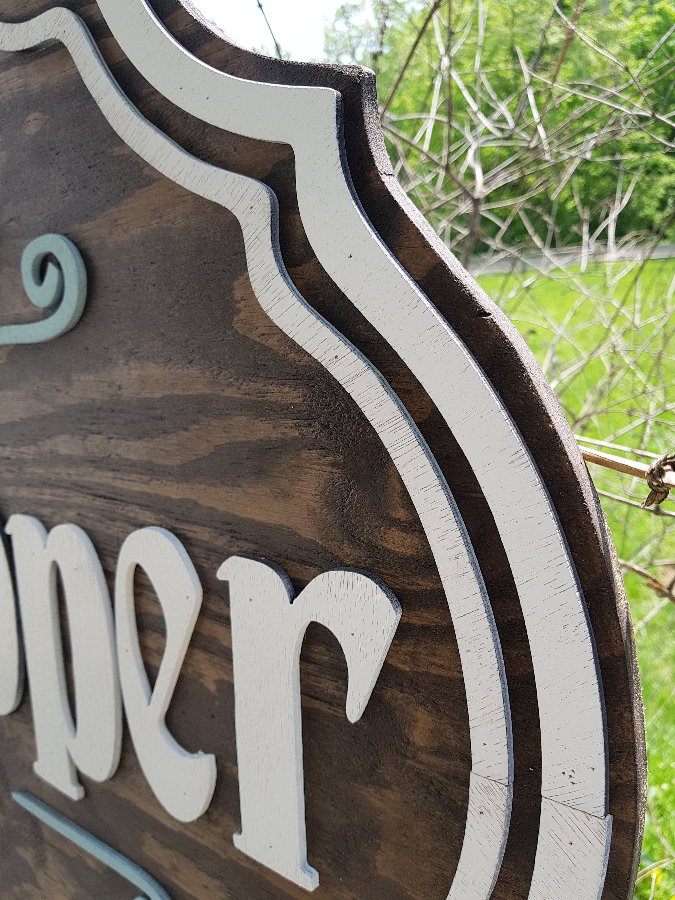 Business Sign, Oval, 3D, Large, Custom, Antique Store, Indoor, Outdoor