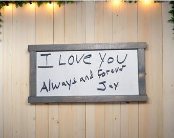 Custom Handwriting Wood Sign – Gift for Girlfriend, Rustic Decor, Will You Marry Me