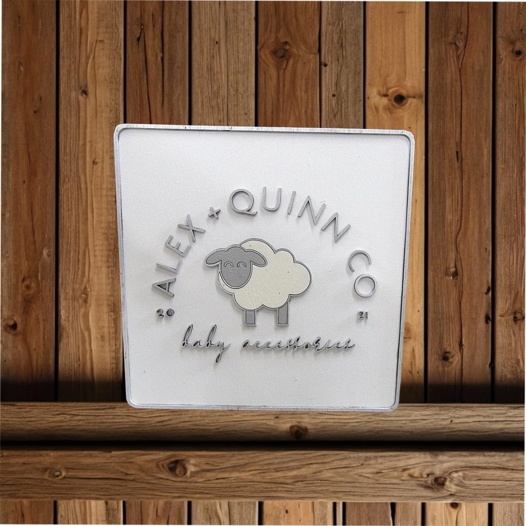 Custom Baby Accessories Store Wood Sign - 3D Letters and Logo ...