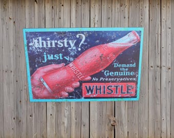 Antique Coke Barn Sign: Weatherproof Rustic Soda Decor
