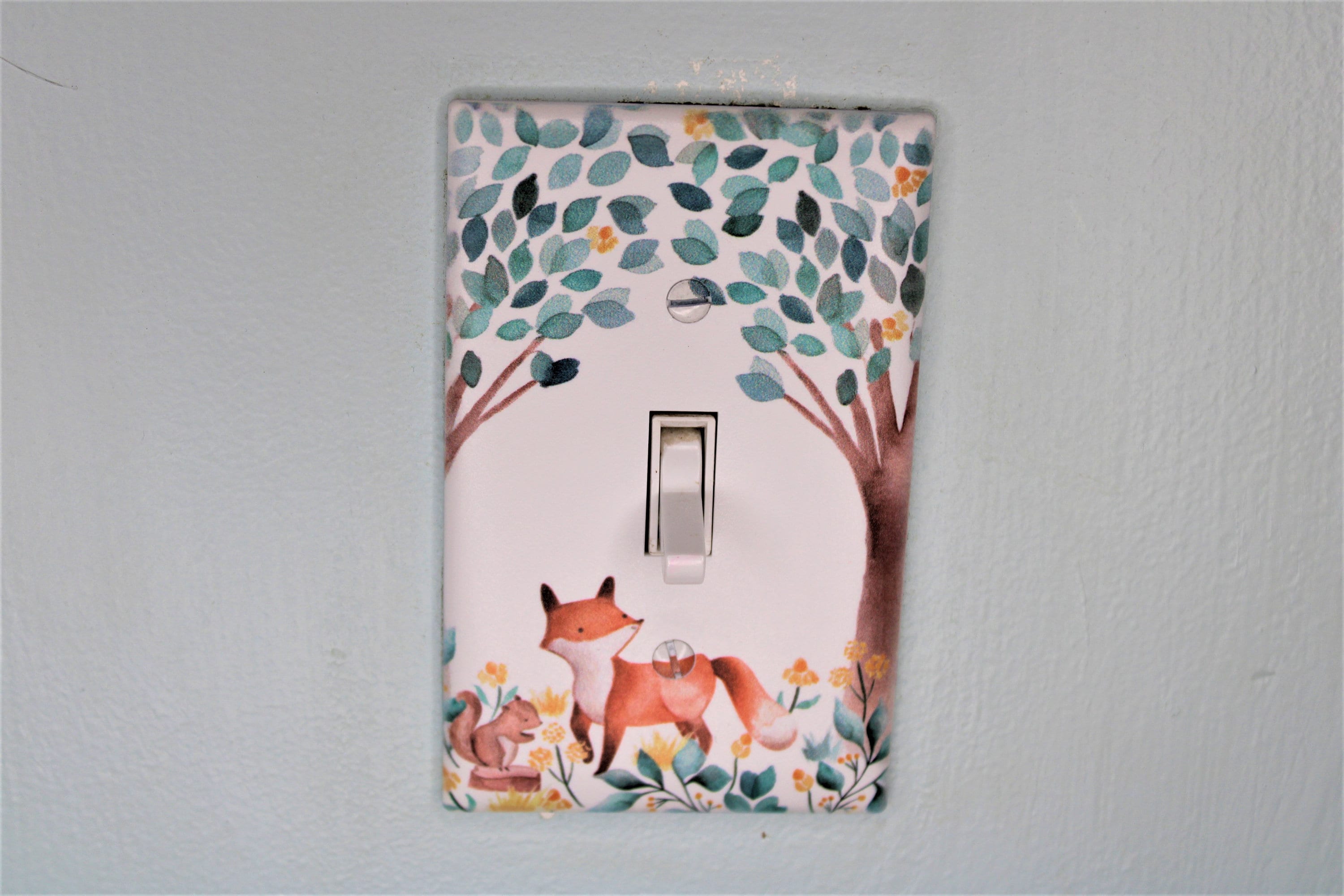 Switch Plate Double Toggle - Elf Mythical Creatures Forest Elf Daisy  Mystical