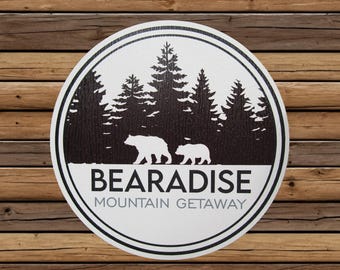 Custom Cabin Printed Sign – Weatherproof PVC - Personalized Mountain Cabin or Lodge Wall Art – Durable Outdoor Decor