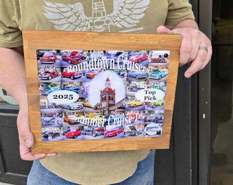 Plaque Thank you Service Retirement Printed Acrylic Wood Gift Recognition Appreciation Sign Winner Cars Vintage Car Show