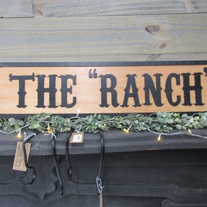 Oversized Large Custom Ranch Rustic Wooden Sign the Ranch Raised ...