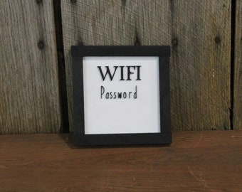 Shabby chic wooden sign Wifi Password 