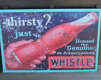 Antique Coke Barn Sign: Weatherproof Rustic Soda Decor