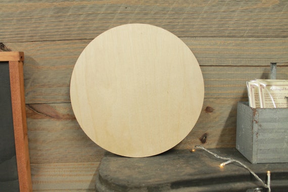 Bulk Wood Round Set of 6 Circle 1/4" Birch Plywood Blank DIY Custom Project For Crafts