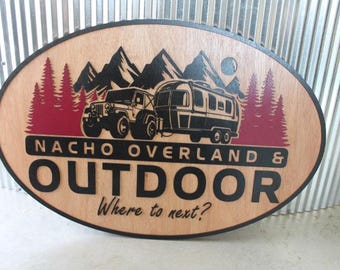 Where to next SUV Camper Travel Outdoors custom sign wood signage great for hanging large or small indoor or outdoor
