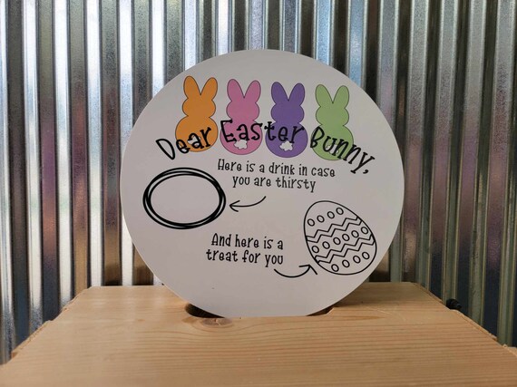 Easter Treats Tray Bunny Spring Giftable Kids Pastel Sustainable Plate Egg Hunt Host Cute Smooth PVC Weatherproof Ultraviolet Ink