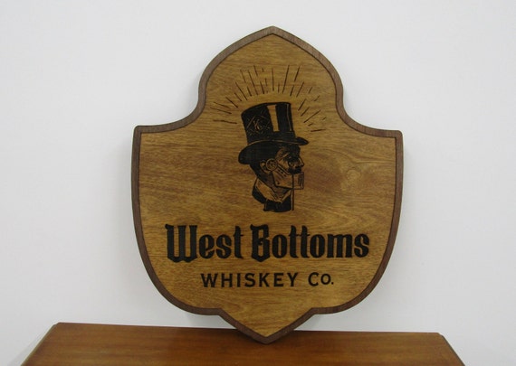 Micro Brewery Whiskey Company Drinkery Custom Sign Wood Laser Engraved Steam Punk Contour Cut Bar Custom Business Sign Logo