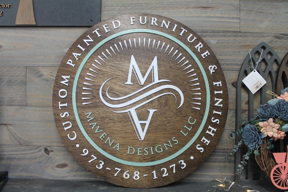 Custom sign logo sign business sign custom quote sign personalized sign salon sign furniture store studio sign for home layered sign wooden