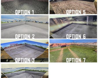 1:64 Scale Model Car Backdrop • Mini Diorama Scene • Racing • Urban • Garage • Display Photography Mat